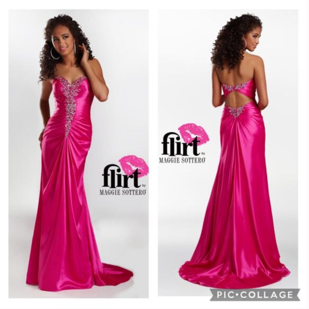 Maggie Sottero 🩷💗 Fuchsia Gown 💗🩷 P4556 - 0